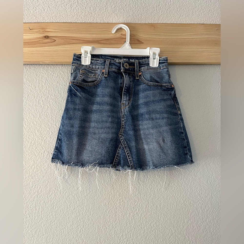 Jean skirt, size small